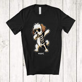 MacnyStore - Personalized Dabbing Shih Tzu Skeleton; Joyful Halloween Custom Name Owner Family Group T-Shirt