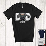 MacnyStore - Personalized Dad, Amazing Father's Day Custom Name Pug Owner Sunglasses, Family Group T-Shirt