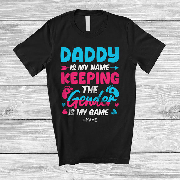 MacnyStore - Personalized Daddy Is My Name; Lovely Gender Reveal Father's Day Custom Name Family T-Shirt