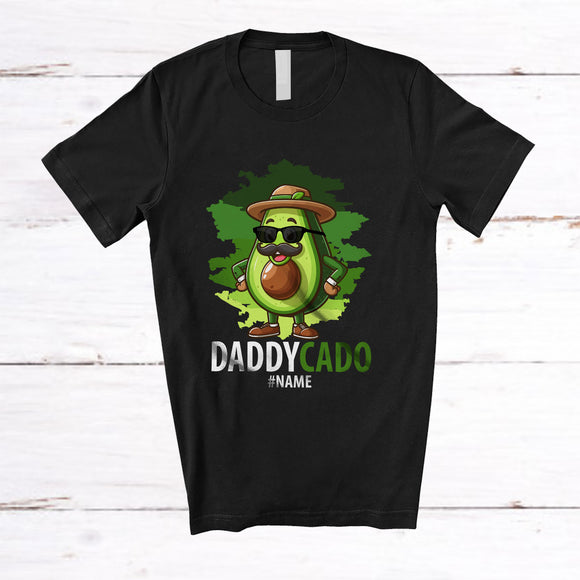 MacnyStore - Personalized Daddycado; Fantastic Father's Day Custom Name Daddy Avocado; Fruits Vegan Family T-Shirt