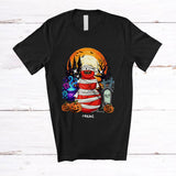 MacnyStore - Personalized Disc Golf Snowman Mummy; Awesome Halloween Custom Name Sport Playing Player T-Shirt