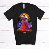 MacnyStore - Personalized Disc Golf Snowman Witch; Awesome Halloween Custom Name Sport Playing Player T-Shirt