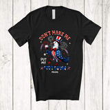 MacnyStore - Personalized Don't Make Me Put My Foot Down; Joyful 4th Of July Pigeon; Custom Name Patriotic T-Shirt