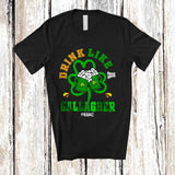 MacnyStore - Personalized Drink Like A Gallagher; Joyful St. Patrick's Day Custom Name Irish Drunker; Drinking T-Shirt
