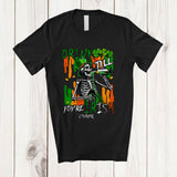 MacnyStore - Personalized Drink Till You're Irish; Joyful St. Patrick's Day Custom Name Skeleton Drinking T-Shirt