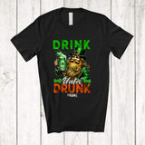 MacnyStore - Personalized Drink Until Drunk; Amazing St. Patrick's Day Custom Name Leprechaun Drinking Beer T-Shirt