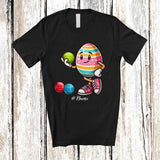 MacnyStore - Personalized Easter Egg Playing Bocce Ball; Fantastic Easter Custom Name Sport Player; Family T-Shirt
