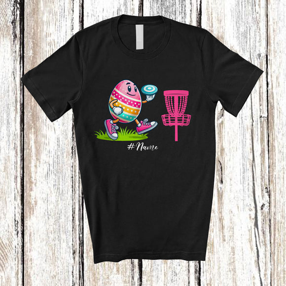 MacnyStore - Personalized Easter Egg Playing Disc Golf; Fantastic Easter Custom Name Sport Player; Family T-Shirt