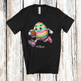 MacnyStore - Personalized Easter Egg Playing Football; Fantastic Easter Custom Name Sport Player; Family T-Shirt