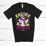 MacnyStore - Personalized Easter Princess; Amazing Easter Custom Name Bunny Unicorn Sunglasses; Girls Family T-Shirt