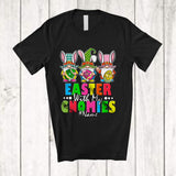 MacnyStore - Personalized Easter With My Gnomies; Lovely Easter Three Gnomes; Custom Name Eggs Hunting T-Shirt