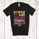 MacnyStore - Personalized Eat Sleep Take Kids To Baseball; Awesome Mother's Day Custom Name Player; Family T-Shirt