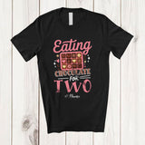 MacnyStore - Personalized Eating Chocolate For Two; Cheerful Mother's Day Pregnancy Custom Name Family T-Shirt