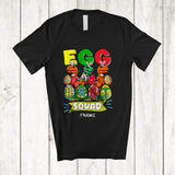 MacnyStore - Personalized Egg Hunt Squad; Lovely Easter Custom Name Three T-Rex Bunnies; Egg Hunting T-Shirt