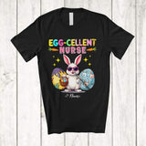 MacnyStore - Personalized Egg-cellent Nures; Lovely Easter Bunny Eggs Excellent; Custom Name Jobs T-Shirt