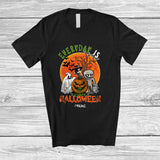 MacnyStore - Personalized Everyday Is Halloween; Horror Custom Name Mummy Boo Witch Moon; Family T-Shirt