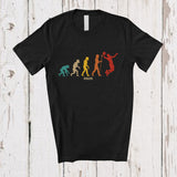 MacnyStore - Personalized Evolution Basketball Player; Proud Father's Day Custom Name Dad Grandpa Family T-Shirt