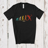 MacnyStore - Personalized Evolution Softball Player; Proud Father's Day Custom Name Dad Grandpa Family T-Shirt