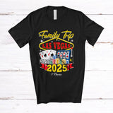MacnyStore - Personalized Family Trip Las Vegas 2025; Joyful Custom Name Family Group; Party Together T-Shirt