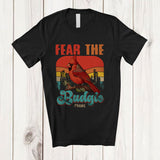 MacnyStore - Personalized Fear The Budgie; Lovely Vintage Retro Custom Name Cardinal Owner; Bird Lover T-Shirt