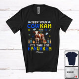 MacnyStore - Personalized Feed Your Cowkah Time For Hanukkah; Adorable Custom Name Cow; Farm Farmer T-Shirt