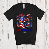 MacnyStore - Personalized Firequacker; Humorous 4th Of July Duck Firecracker; Custom Name Patriotic Farmer T-Shirt