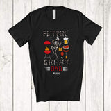 MacnyStore - Personalized Flippin' Great Dad; Humorous Father's Day BBQ Grill; Custom Name Family T-Shirt