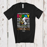 MacnyStore - Personalized Follow The Bunny Stepdad Has The Chocolate; Lovely Easter Eggs; Custom Name Family T-Shirt