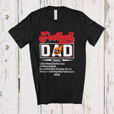 MacnyStore - Personalized Football Dad Definition; Amazing Father's Day Custom Name Football Player Sport T-Shirt