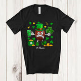 MacnyStore - Personalized Football Drinking Beer; Lovely St. Patrick's Day Shamrock; Custom Name Player T-Shirt