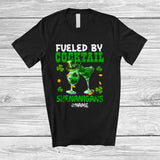 MacnyStore - Personalized Fueled By Cocktail Shenanigans; Joyful St. Patrick's Day Custom Name Drinking T-Shirt