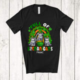 MacnyStore - Personalized Full Of Shenanigans; Lovely St. Patrick's Day Three British Shorthair Cat Rainbow; Family T-Shirt