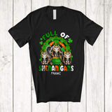 MacnyStore - Personalized Full Of Shenanigans; Lovely St. Patrick's Day Three Maine Coon Cat Rainbow; Family T-Shirt