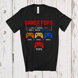 MacnyStore - Personalized Gamer Pops Much Cooler; Amazing Father's Day Custom Name Son Daughter Gaming T-Shirt