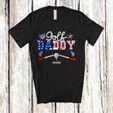 MacnyStore - Personalized Golf Daddy; Awesome 4th Of July Custom Name Golf Player; Patriotic Family T-Shirt