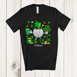 MacnyStore - Personalized Golf Drinking Beer; Lovely St. Patrick's Day Shamrock; Custom Name Player T-Shirt