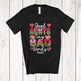 MacnyStore - Personalized Good Aunts Say Bad Words; Lovely Mother's Day Leopard; Custom Name Family T-Shirt