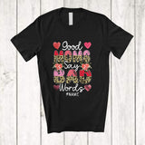MacnyStore - Personalized Good Moms Say Bad Words; Lovely Mother's Day Leopard; Custom Name Family T-Shirt