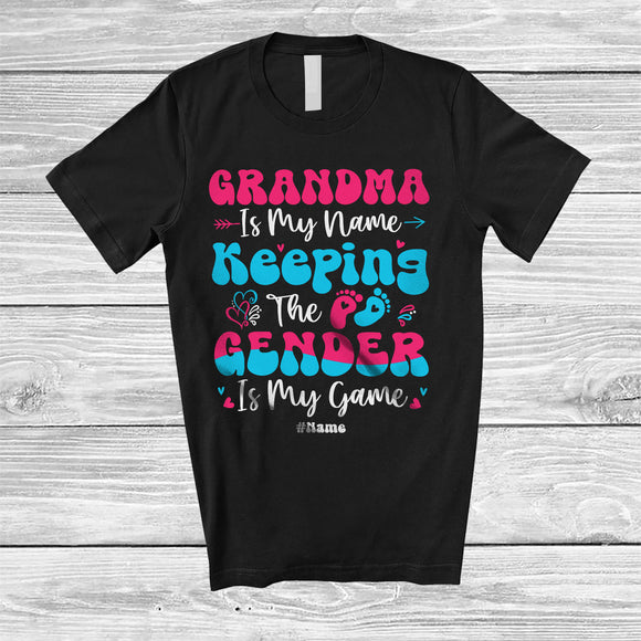 MacnyStore - Personalized Grandma Is My Name; Lovely Gender Reveal Mother's Day Custom Name Family T-Shirt