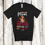 MacnyStore - Personalized Great Mom With Tattoos Pretty Eyes; Amusing Mother's Day Custom Name Family T-Shirt