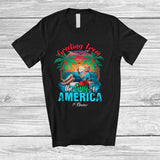 MacnyStore - Personalized Greeting From The Gulf Of America; Humorous Custom Name Patriotic; Trump Beach T-Shirt