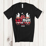 MacnyStore - Personalized Groovy CatMom Myth Man Legend; Humorous Mother's Day Custom Name Farmer T-Shirt