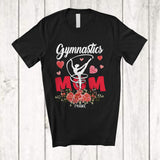 MacnyStore - Personalized Gymnastics Mom; Amazing Mother's Day Gymnast Hearts; Custom Name Family T-Shirt