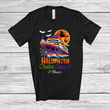 MacnyStore - Personalized Halloween Cruise Squad; Amusing Custom Name Boo Cruise Ship Moon; Vacation T-Shirt