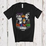 MacnyStore - Personalized Halloween Squad; Amazing Custom Name Boo Ghost Skeleton Pumpkin; Family T-Shirt