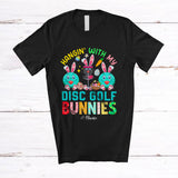 MacnyStore - Personalized Hangin' With My Disc Golf Bunnies; Joyful Easter Bunny Custom Name Sport Player T-Shirt