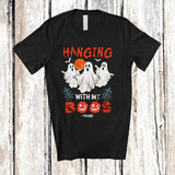 MacnyStore - Personalized Hanging With My Boos; Amazing Halloween Horror Boo Lover; Custom Name Family T-Shirt