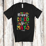 MacnyStore - Personalized Happy Cinco De Mayo; Joyful Custom Name Mexican Fiesta Proud Party Family T-Shirt