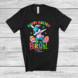 MacnyStore - Personalized Happy Easter Bruh; Lovely Easter Dabbing Bunny Stylist; Custom Name Eggs Hunt T-Shirt
