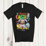 MacnyStore - Personalized Happy Easter; Adorable Custom Name Bunny Cockapoo Owner; Egg Hunt T-Shirt